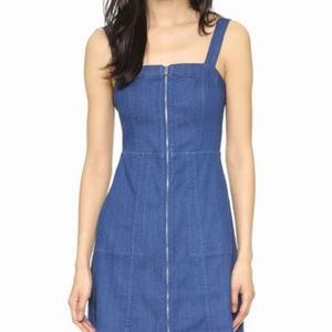 Club Monaco Denim Zip front Dress
